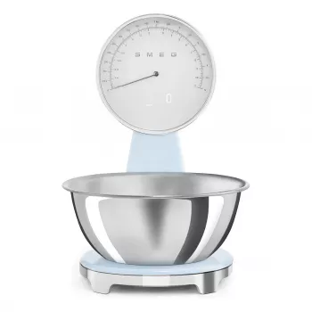 Smeg KSF01PBWW Analogowo-Cyfrowa Waga Kuchenna Pastelowy Niebieski
