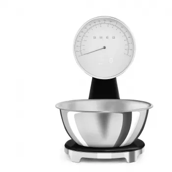SMEG Analog and Digital Kitchen Scale Black KSF01BLWW