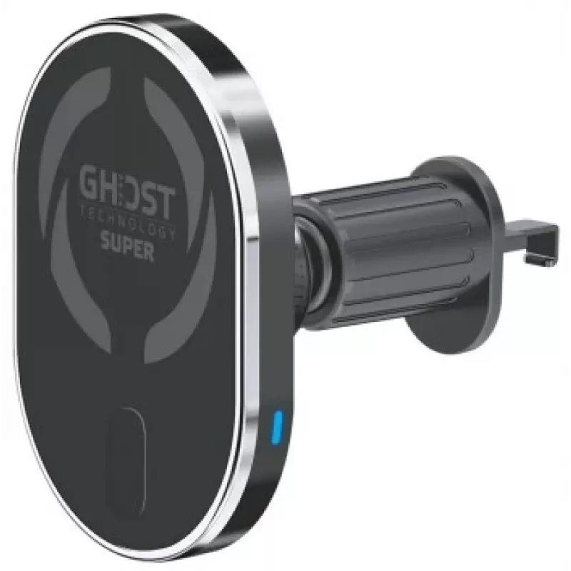 CELLY MagSafe Uchwyt Samochodowy z Ładowaniem Bezprzewodowym - 15W Szybkie Ładowanie Qi, Montaż na Nawiew, Obrót 360°, Czarny