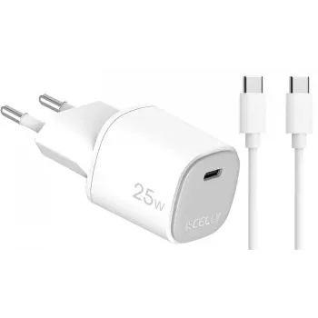 CELLY UP TC 1 USB-C 25W + C to C Cable