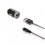 Ładowarka samochodowa CELLY Turbo + kabel Micro USB 2.4A 100cm Czarny