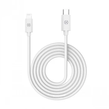 CELLY Lightning do USB-C Kabel 60W - 1.2m Biały Certyfikat MFi