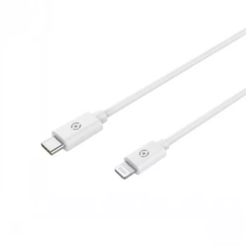 CELLY Lightning do USB-C Kabel 60W - 1.2m Biały Certyfikat MFi