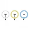 CELLY Ring Professional Tripod with Light - 160cm, 10 inch LED Ring Light, USB Powered, Black
