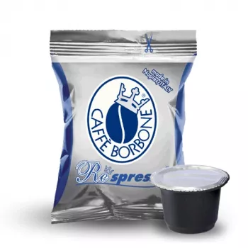 Caffè Borbone Respresso Miscela Blu 100 kapsułek do Nespresso Original Line, po 5 g każda, średnie palenie