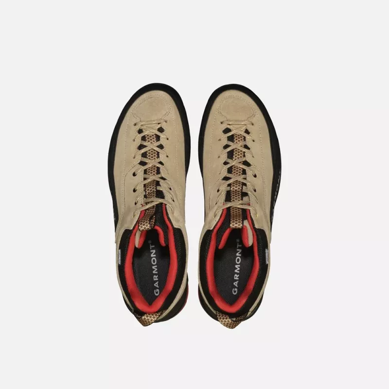 Garmont Dragontail WP Approach Shoes - Cornstalk Beige/Tomato Red - EU 45