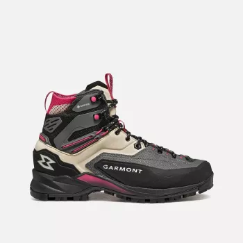 Garmont Akron Mid GTX Damskie Buty Turystyczne - Szary/Róż Malinowy (EU 39,5)