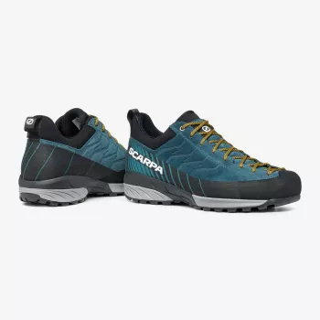 Buty podejściowe SCHEPPACH Scarpa MESCALITO GTX dla mężczyzn, kolor Shark/Azure, rozmiar EU 44