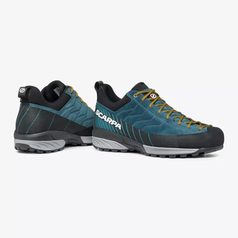 Buty podejściowe SCHEPPACH Scarpa MESCALITO GTX dla mężczyzn, kolor Shark/Azure, rozmiar EU 44