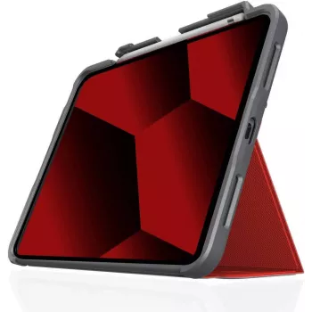STM Dux Plus Case do Apple iPad 10,9 cala (10. generacja, 2022) - Czerwony/Przezroczysty - Hurt