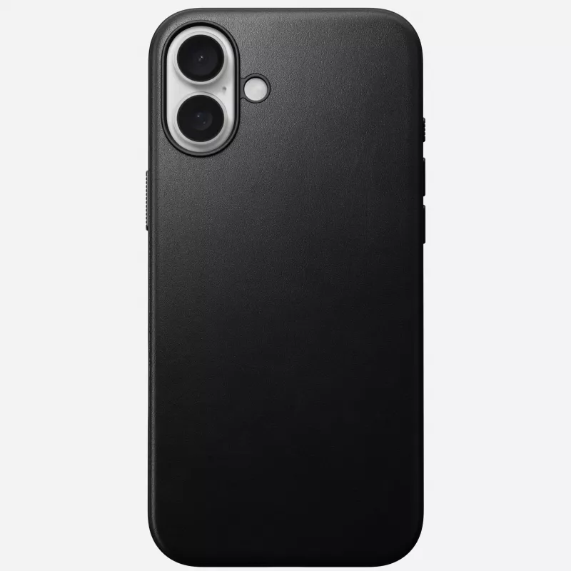 Nomad Modern Leather Case dla iPhone 16 Plus - Czarny