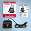 AXAGON CRE-SM4NC USB-C Smart Card Stand Reader - Czarny