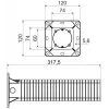 KOPOS KEZ-300_KB Puszka podtynkowa do systemów ociepleń (ETICS/EIFS) - Pomarańczowa, grubość izolacji 300 mm
