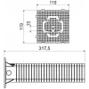 KOPOS MDZ-300_KB Płyta montażowa do fasad ocieplonych 300x300 mm Szary