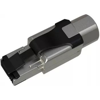 SOLARIX Industrial RJ45 Cat.6A STP Toolless Connector, 1 sztuka, czarno-srebrny