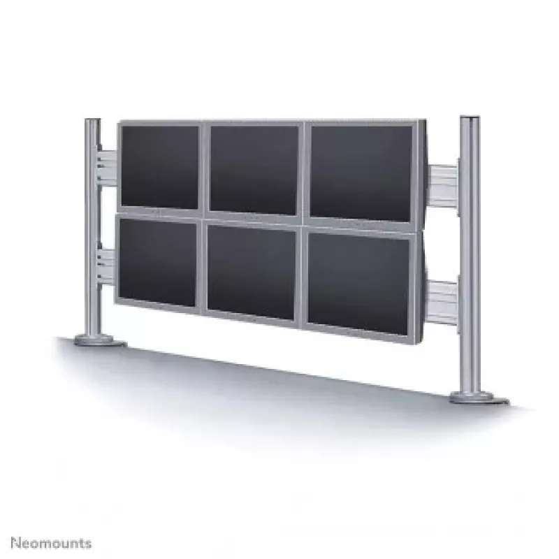 NEOMOUNTS NEWSTAR Flat Screen Desk Toolbar na 6 ekranów (70 x 130 cm) 10-24 Srebrny