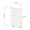 Uchwyt do odtwarzacza multimedialnego NewStar do serii tablic menu NS-WMB200/WMB300 - Czarny