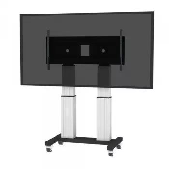 NEOMOUNTS NEWSTAR Motorised Mobile Floor Stand dla ekranów 70-120 inch, VESA 300x200 do 1200x600, srebrny