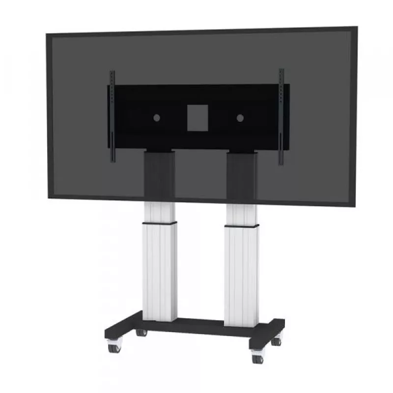 NEOMOUNTS NEWSTAR Motorised Mobile Floor Stand dla ekranów 70-120 inch, VESA 300x200 do 1200x600, srebrny