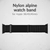 Pasek Mobilize Nylon Watch Band - Alpine - Czarny łącznik - do Apple 38/40/41mm - Czarny