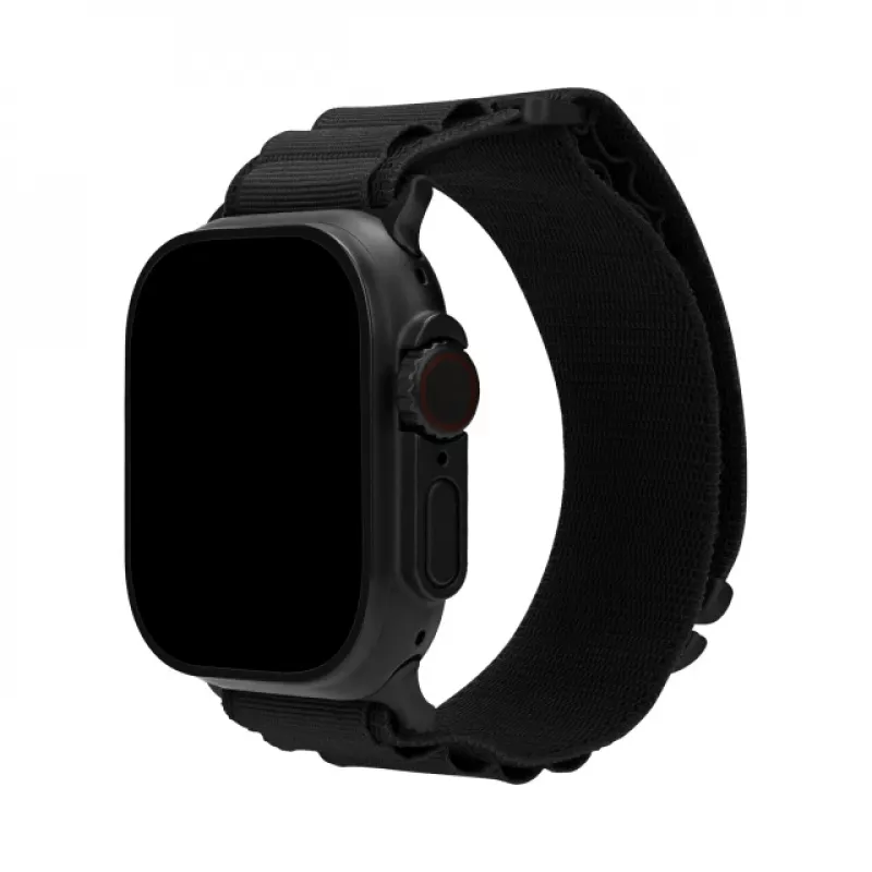 Pasek Mobilize Nylon Watch Band - Alpine - Czarny łącznik - do Apple 38/40/41mm - Czarny