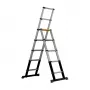 Batavia 7065240 Drabina teleskopowa 205cm, obciążenie 150kg, anodowane aluminium, srebrny/czarny