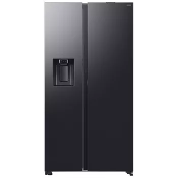 Samsung RS80F64KEFEO Amerykańska Lodówka z Zamrażarką, 615L, Total No Frost, Podłączany Dozownik Wody i Lodu, Stal Szlachetna