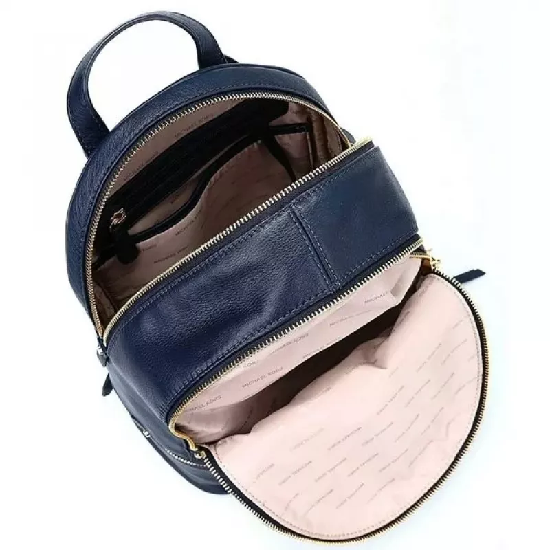 Plecak Michael Kors Rhea Navy ze skóry Saffiano damski 27x26x14 cm