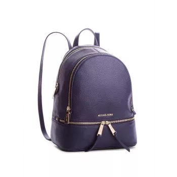 Plecak Michael Kors Rhea Navy ze skóry Saffiano damski 27x26x14 cm