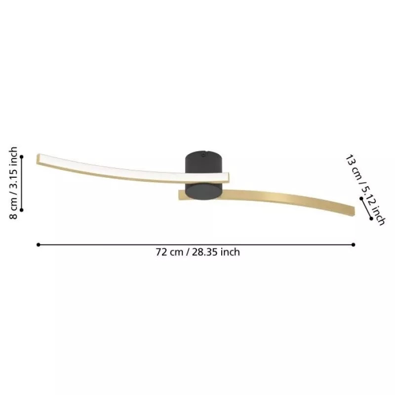 EGLO AIETA LED Lampa sufitowa 12W 1200lm 3000K Biała