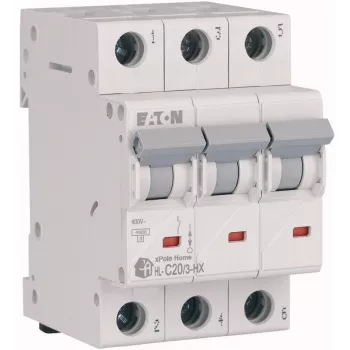EATON HN-C20/3 Wyłącznik nadprądowy MCB, 20A, 3-biegunowy, charakterystyka C, 6kA