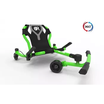 EzyRoller Spinner X Green 360° Drifting Ride-On dla Dzieci w Wieku 4-12 Lat