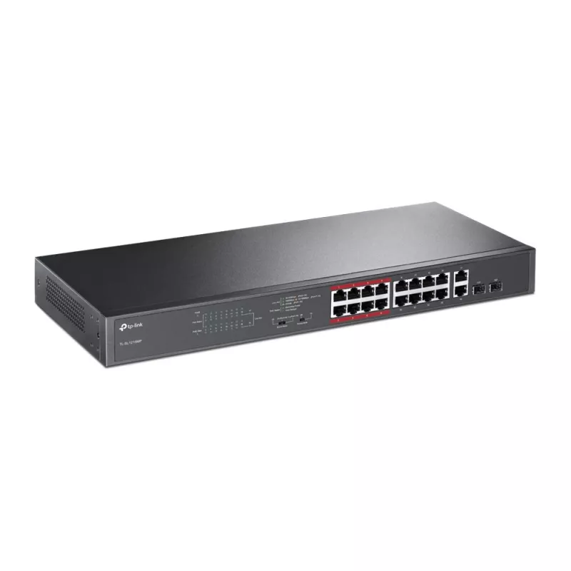 TP-Link TL-SL1218MP 18-Port Gigabit Unmanaged PoE+ Switch (16 PoE+ Ports, 150W Budget)