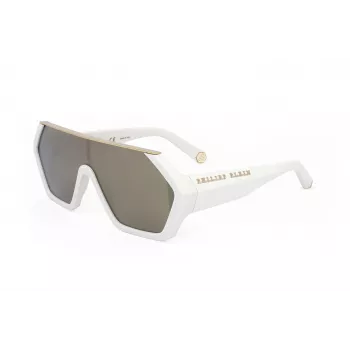 Okulary przeciwsłoneczne Philipp Plein damskie SPP047-3GFG Oversized Geometryczne Acetat UV400