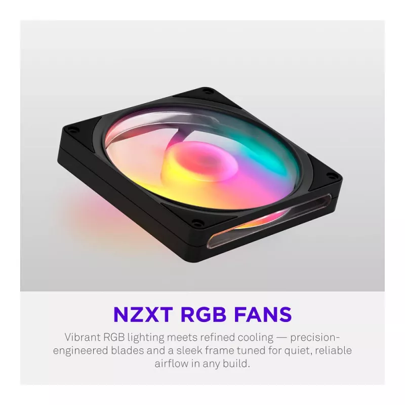 NZXT F140 RGB 140mm Czarny Wentylator