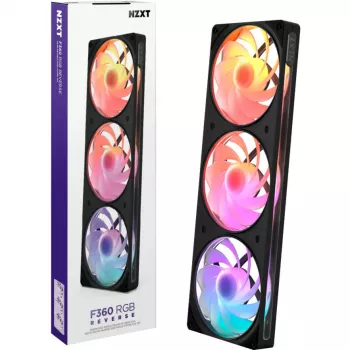 NZXT F360 RGB 360mm AIO Chłodzenie Cieczą CPU, Czarny, Odwrócone