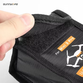 SUNNYLIFE Etui na baterie do DJI Mini 3 Pro / Mini 4 Pro - mieści 3 baterie Li-Po (czarny)
