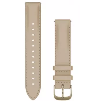 Garmin Quick Release Leather Strap 18mm Light Sand z klamrą Cream Gold 010-12932-60