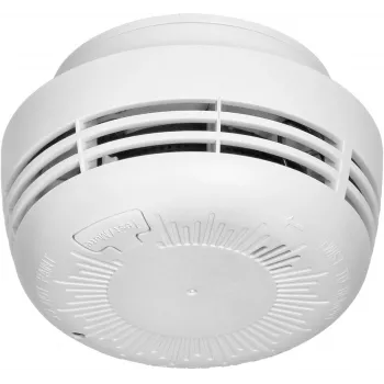 ORNO OR-DC-634 Fotoelektryczna Czujka Dymu z Baterią 9V, Alarm 85 dB, EN 14604