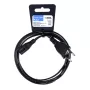 iBox KZ3 Przewód zasilający, Euro 2-pin do IEC C7 (figure-8), czarny