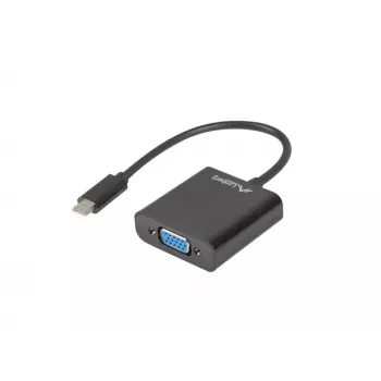LANBERG AD-UC-VG-01 USB Type-C na VGA Adapter 15cm Czarny