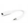 Gembird Mini DisplayPort na HDMI Adapter 4K 30Hz Biały A-MDPM-HDMIF-02-W