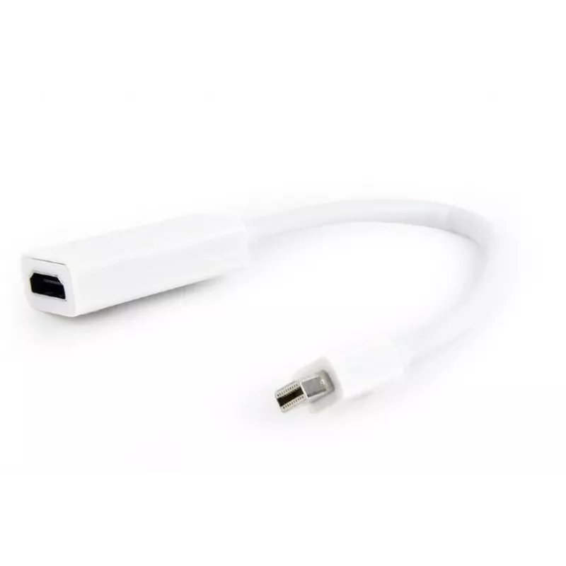 Gembird Mini DisplayPort na HDMI Adapter 4K 30Hz Biały A-MDPM-HDMIF-02-W