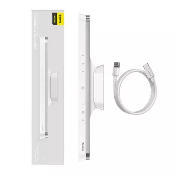 Baseus Magnetic Stepless Pro Monitor Light z panelem dotykowym (Biały)