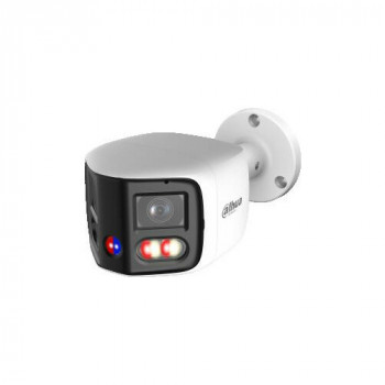 DAHUA IPC-PFW31259S-A180-E2-AS-PV-0280B 5MP dwuobiektywowa panoramiczna zewnętrzna kamera sieciowa z aktywnym odstraszaniem, dwukierunkowym audio oraz PoE/Wi-Fi