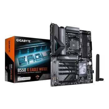 GIGABYTE B550 X EAGLE WIFI6E ATX Płyta główna - AMD AM4, DDR4, 128GB, 2.5GbE, Wi-Fi 6E, Bluetooth 5.2, PCIe 4.0, Dual M.2, HDMI/DP