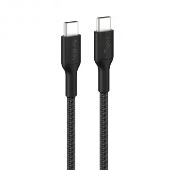 Belkin BOOST↑CHARGE Pleciony kabel USB-C na USB-C 60W 2m Czarny