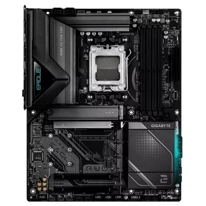 GIGABYTE X870E EAGLE WIFI7 AM5 ATX Płyta główna, 4x DDR5, HDMI, DP, 4x M.2, USB4, Wi-Fi 7, 5GbE