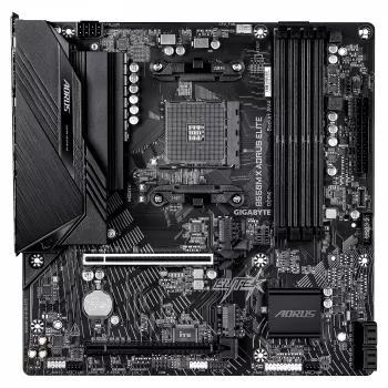 GIGABYTE B550M X AORUS ELITE AM4 Micro-ATX Płyta główna, AMD B550, 4x DDR4, HDMI/DP, 2x M.2, 2.5GbE, Wi-Fi 6E