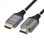 StarTech.com Premium High Speed HDMI Cable with Ethernet - 3 m - Czarno-Srebrny - 4K 60Hz, 1440p 144Hz, 18 Gbps, HDMI 2.0, Męski-Męski